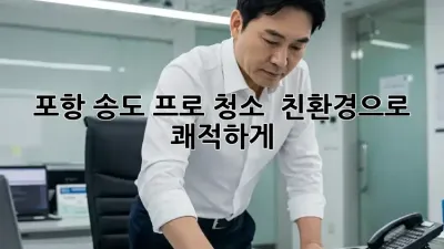 포항 송도 프로 청소 ✨ 친환경으로 쾌적하게!